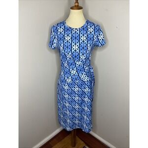 J. McLaughlin Elora Dress Catalina‎ Cloth in Mini Block Chain Small S